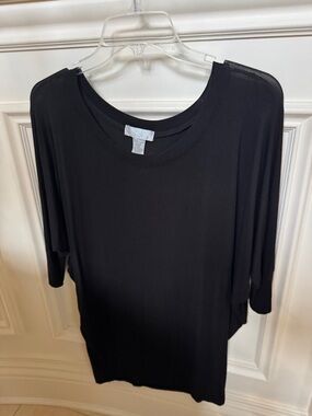 Toska Black 3/5 Wing Sleeve Shirt.